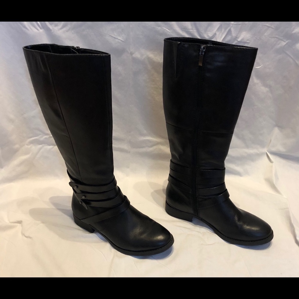 Black tall boots